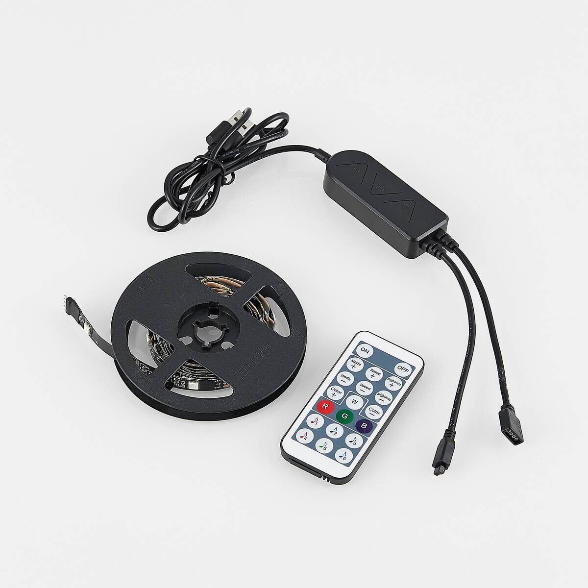 Lichtband schwarz Kunststoff B/L: ca. 1x120 cm