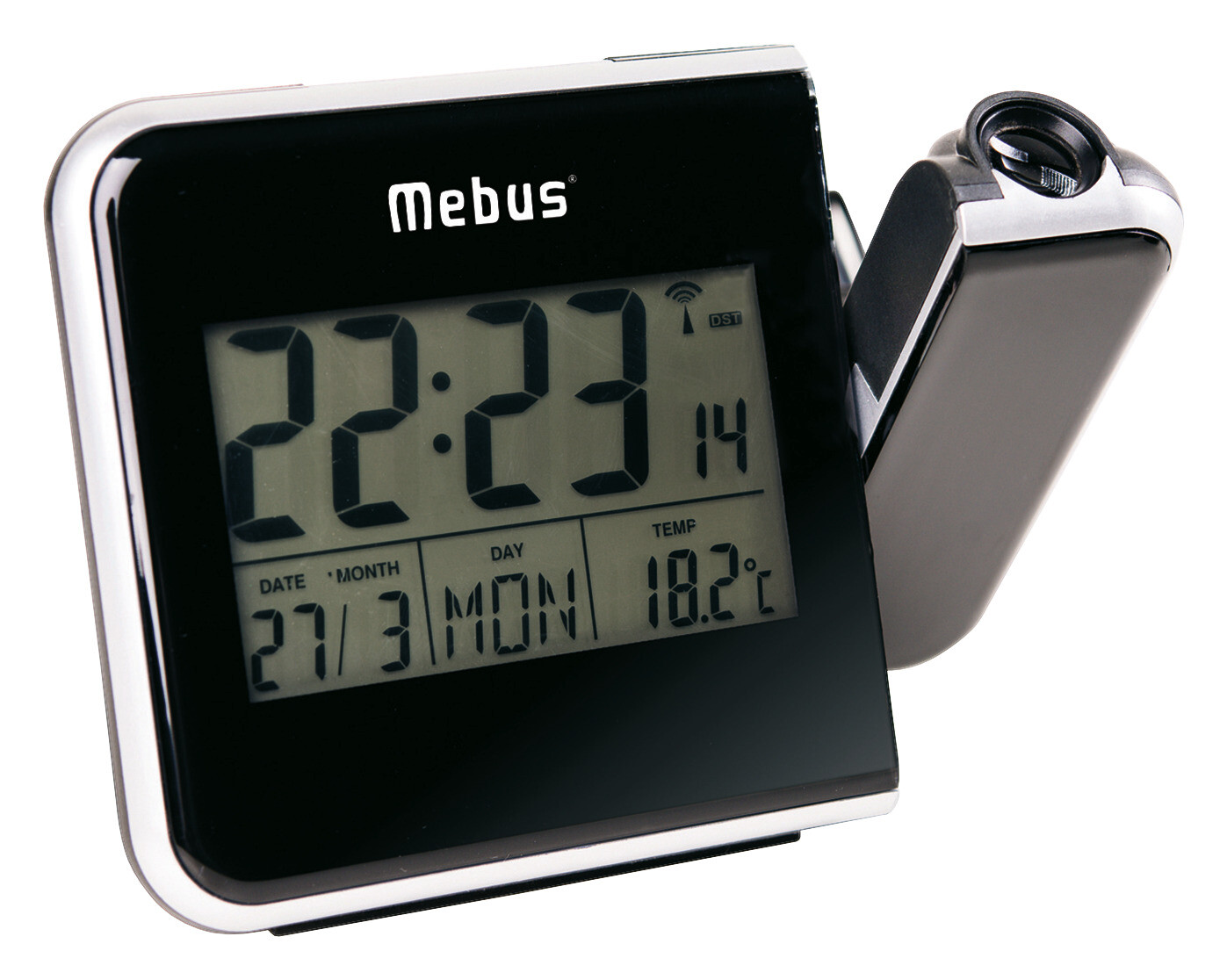 Mebus Wecker schwarz B/L: ca. 6x15 cm