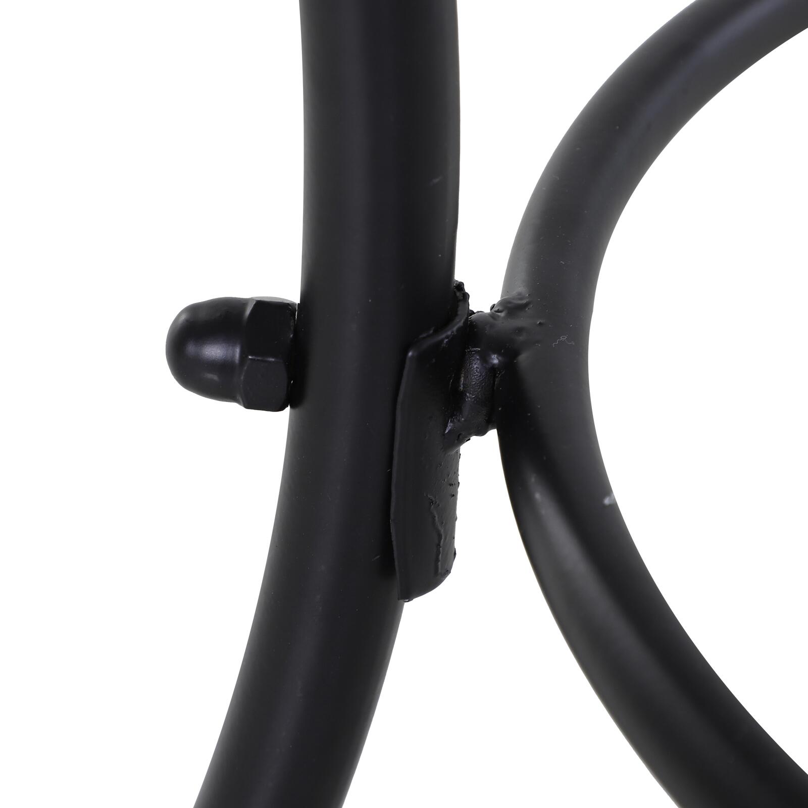 Outsunny Beistelltisch schwarz Metall B/H/L: ca. 45x50x45 cm