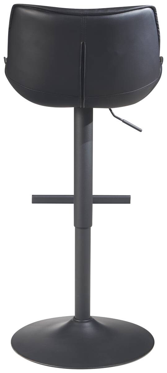 Barhocker schwarz Kunstleder B/H/T: ca. 45x106x55 cm