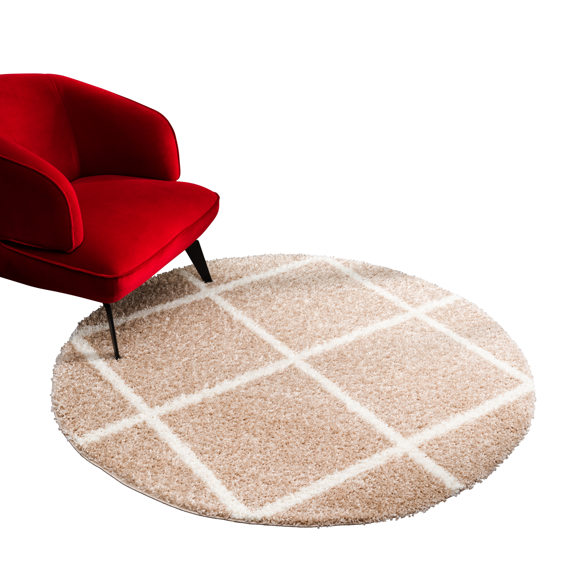 Sanat Hochflorteppich MADRID beige D: ca. 200 cm