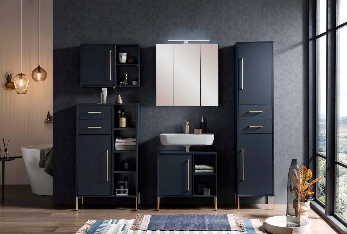 Midischrank Kent dunkelblau B/H/T: ca. 67,1x117,4x33,1 cm Midischrank Kent dunkelblau B/H/T: ca. 67,1x117,4x33,1 cm