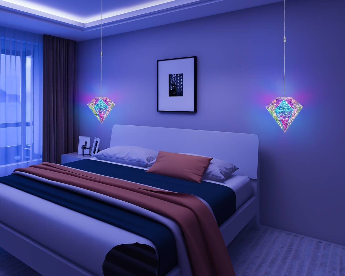 Nolo Dekoleuchte Diamant transparent B/H/L: ca. 20x20x20 cm