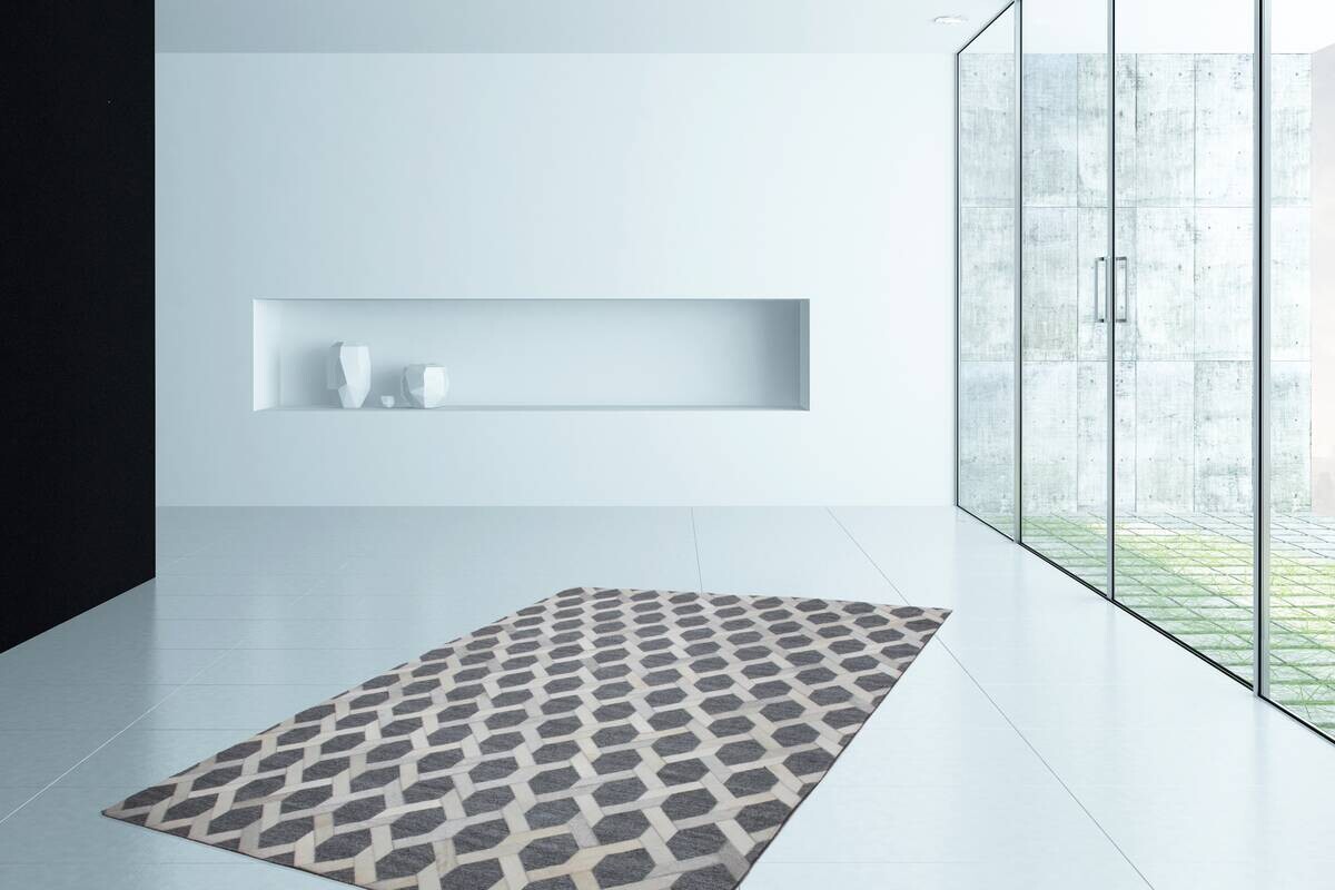 Kayoom Kurzflorteppich Chimera 125 grau B/L: ca. 160x230 cm