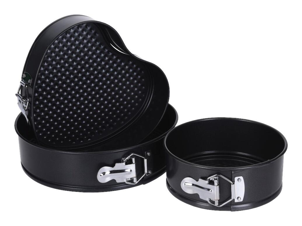 Springform schwarz Stahl