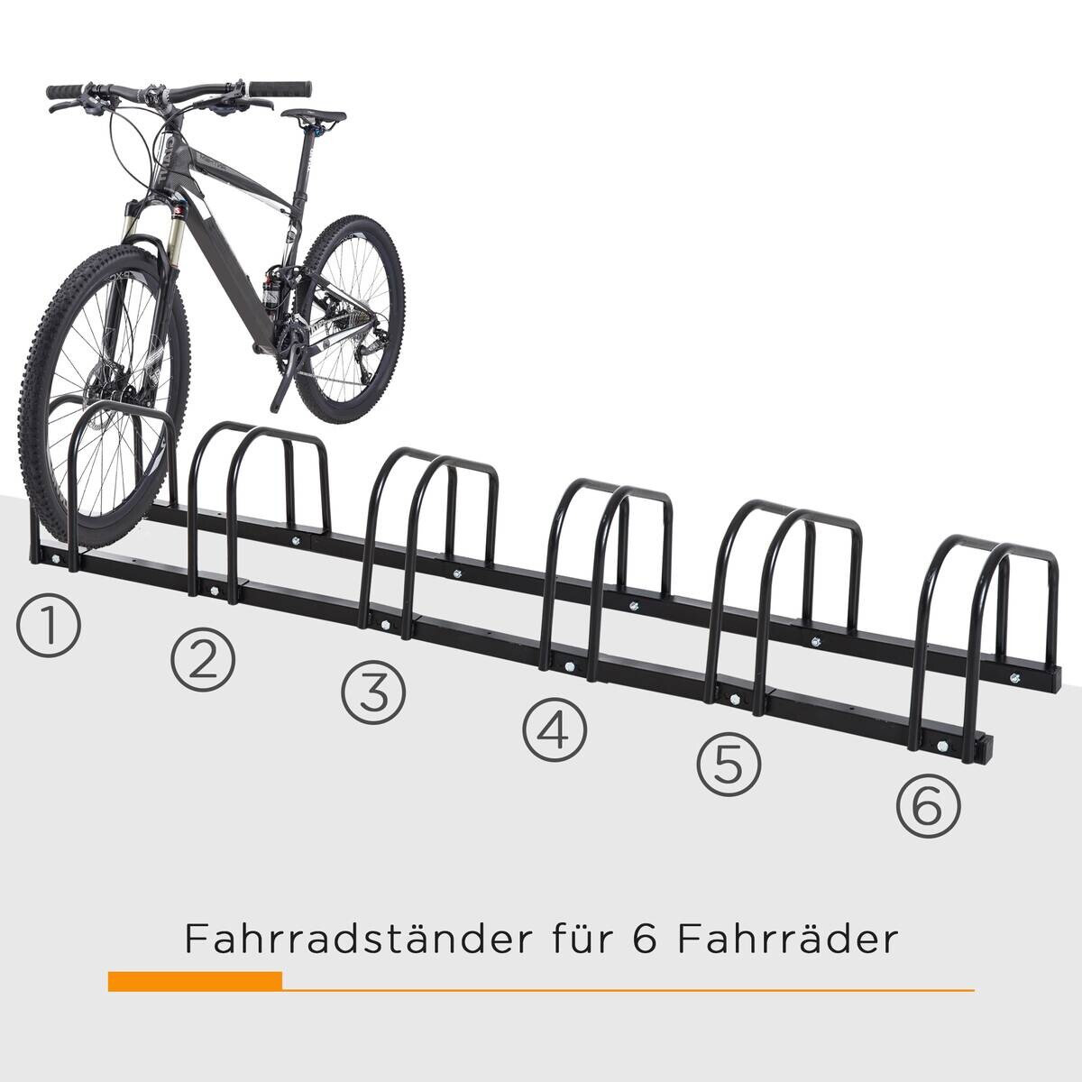 HOMCOM Fahrrad-Zubehör schwarz schwarz B/H/L: ca. 33x179x27 cm