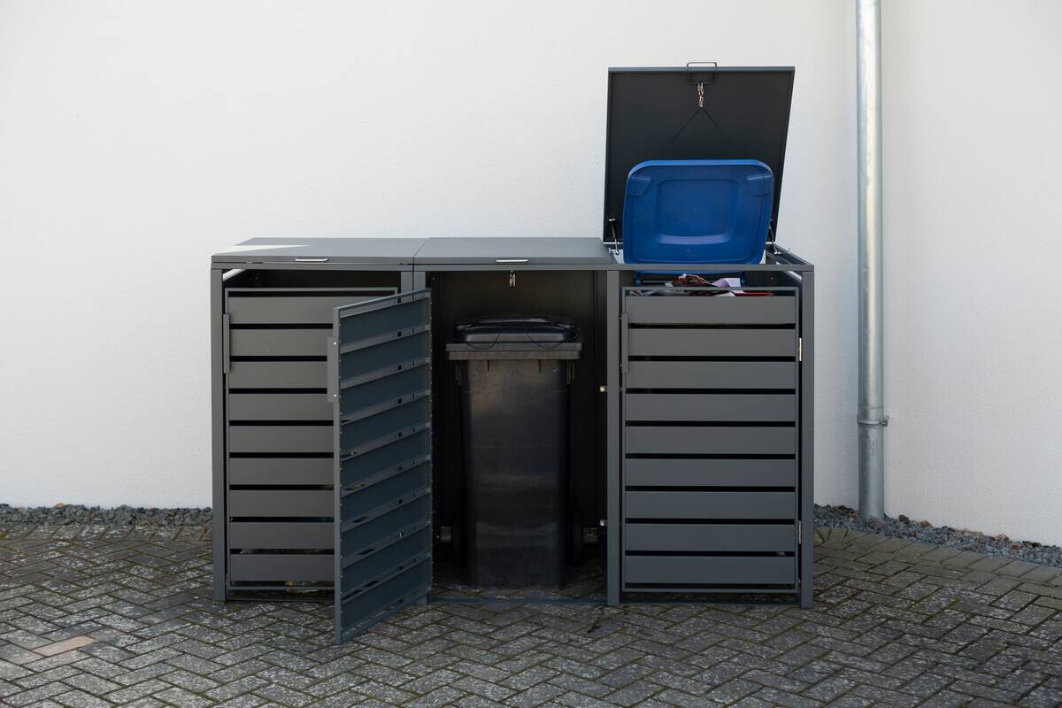 Westmann Mülltonnenbox3-fach Kubus