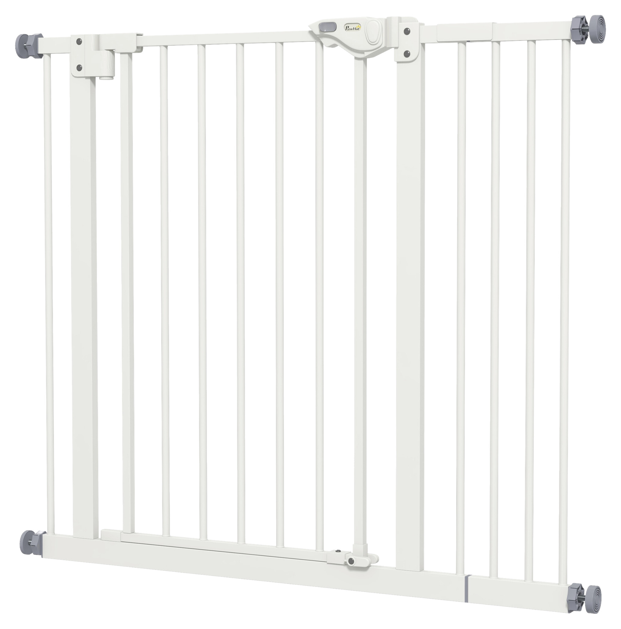 PawHut Türschutzgitter weiß B/H/L: ca. 2x77x94 cm