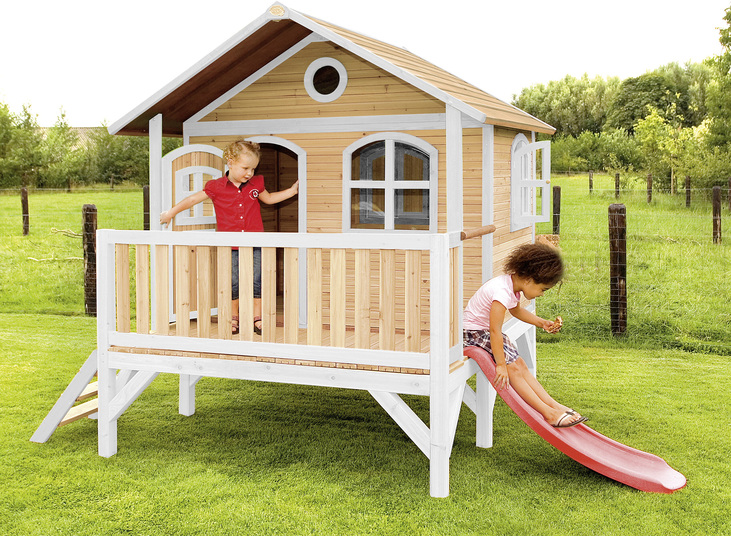 AXI Spielhaus Stef braun B/H/L: ca. 349x233x212 cm