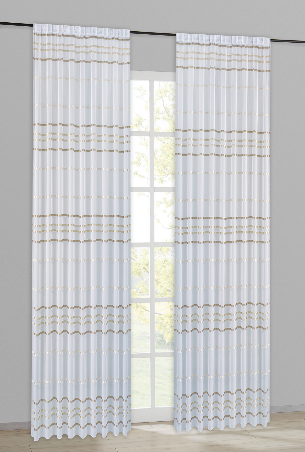 POCOline Fertigstore Bella champagner B/L: ca. 300x245 cm