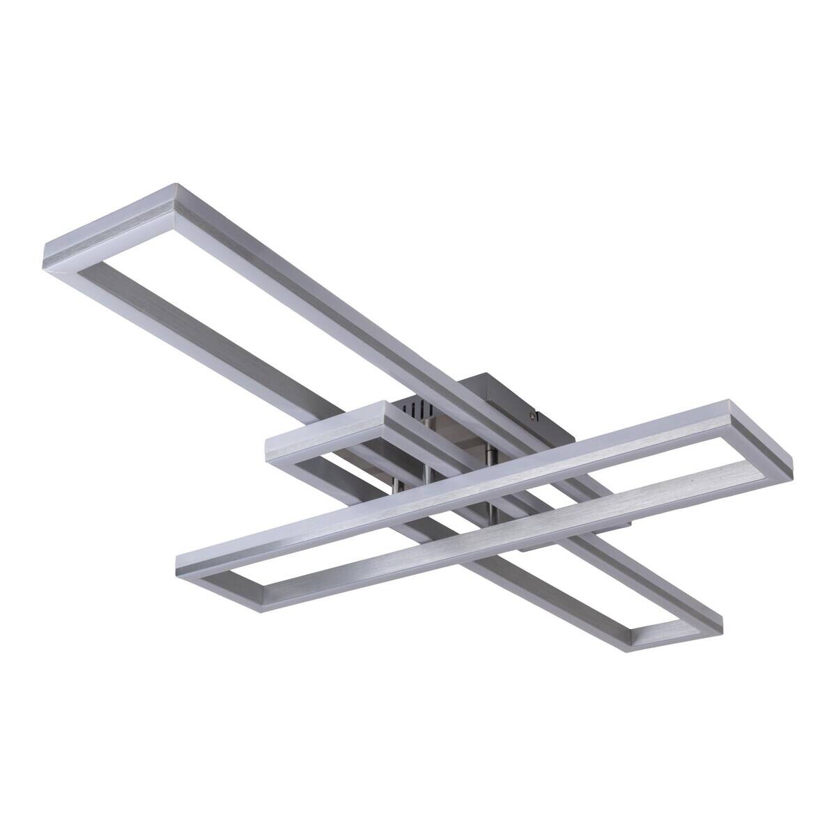 Näve Leuchten Deckenleuchte 1403060 Alu Kunststoff Metall B/H/T: ca. 60x11x95 cm null 6 Brennstellen