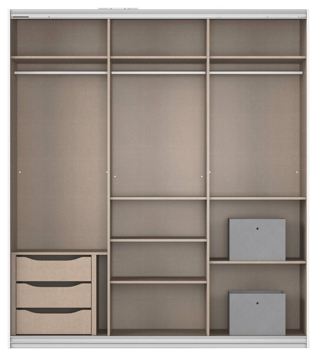 Kleiderschrank Kulmbach Alpinweiß B/H/T: ca. 203x229x62 cm