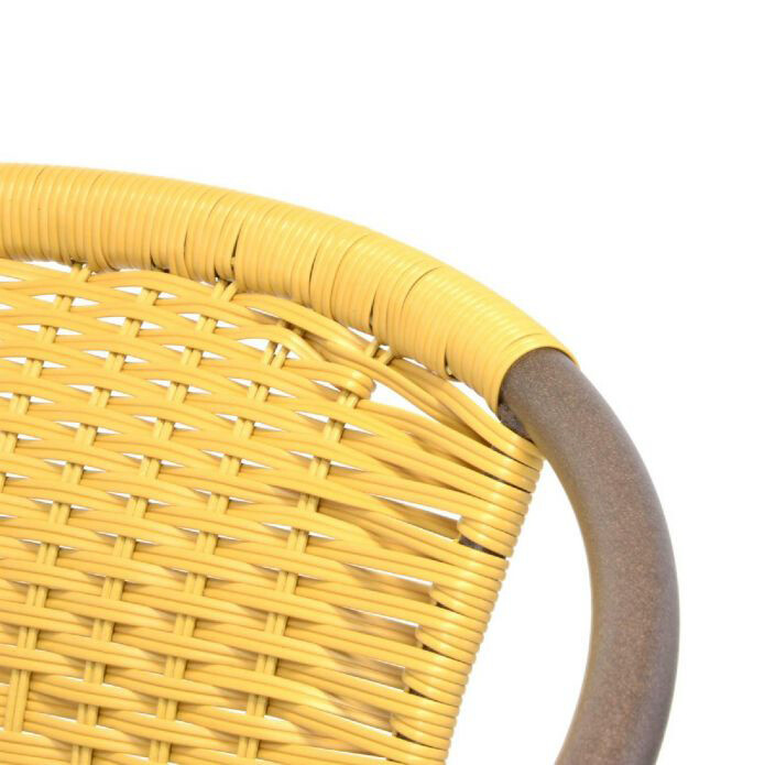 VCM Bistrostuhl beige Kunststoff B/H/T: ca. 53x73x60 cm