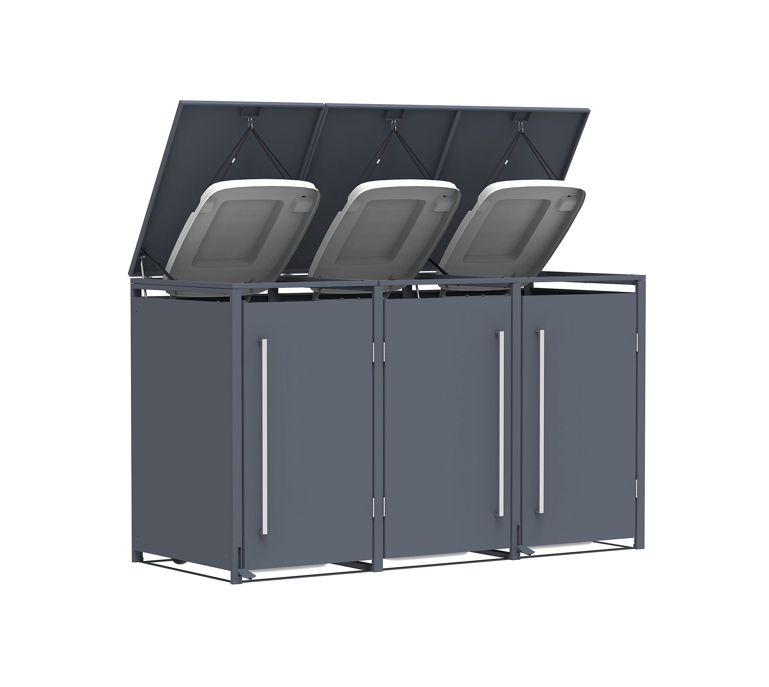 Westmann Mülltonnenbox Pedura anthrazit B/H/L: ca. 199x116x80 cm