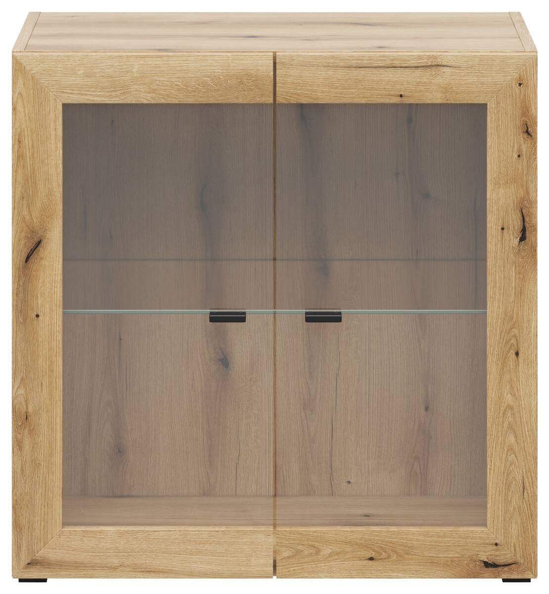 Vitrine System 64 Eiche Evoke Oak Nachbildung B/H/T: ca. 64x64x35 cm