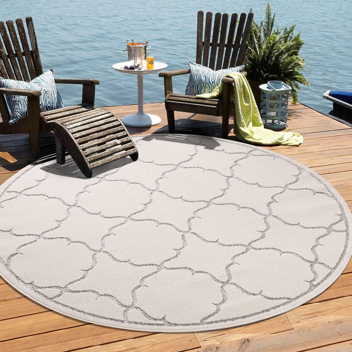 Sanat Outdoorteppich BERLIN creme B/L: ca. 200x200 cm