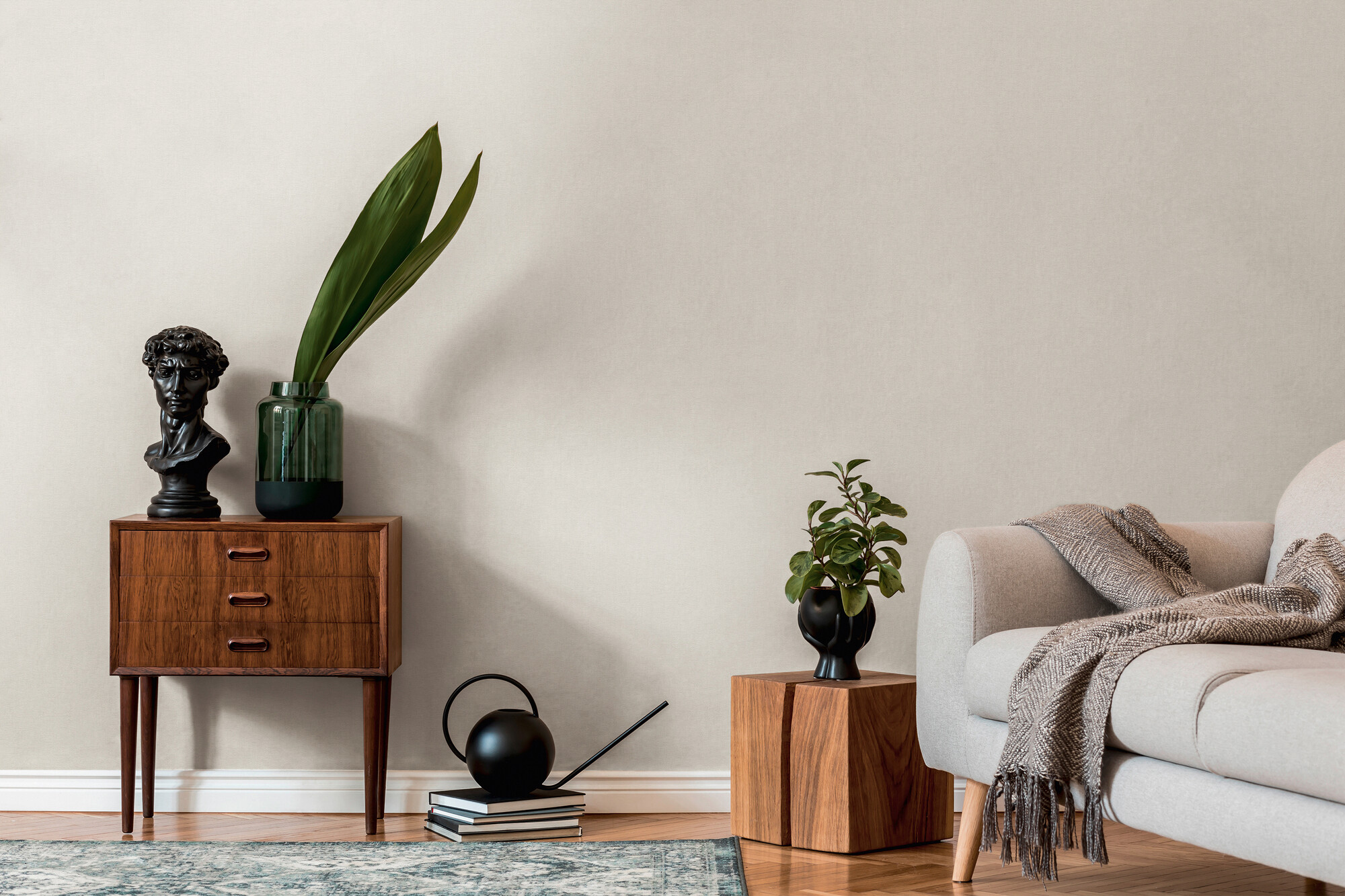 A.S.Creation Vliestapete hellgrau B/H/D: ca. 53x1005x8,7 cm