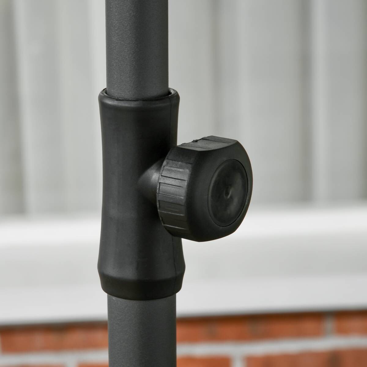 Outsunny Sonnenschirm blau Polyester B/H/L: ca. 180x209x180 cm