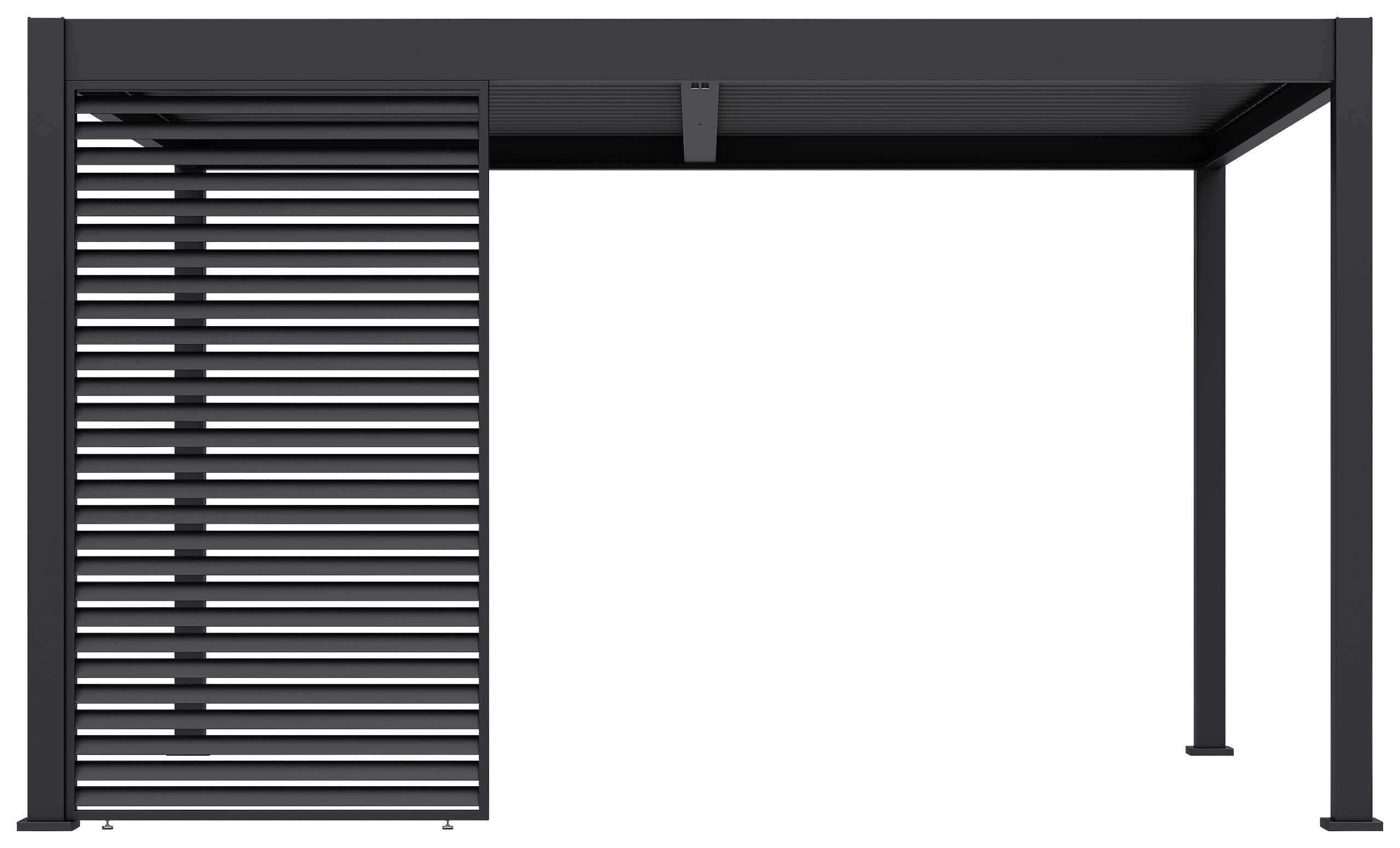 Paragon Outdoor Lamellen-Sichtschutz Grand Tuscan grau Aluminium B/H: ca. 135x234 cm