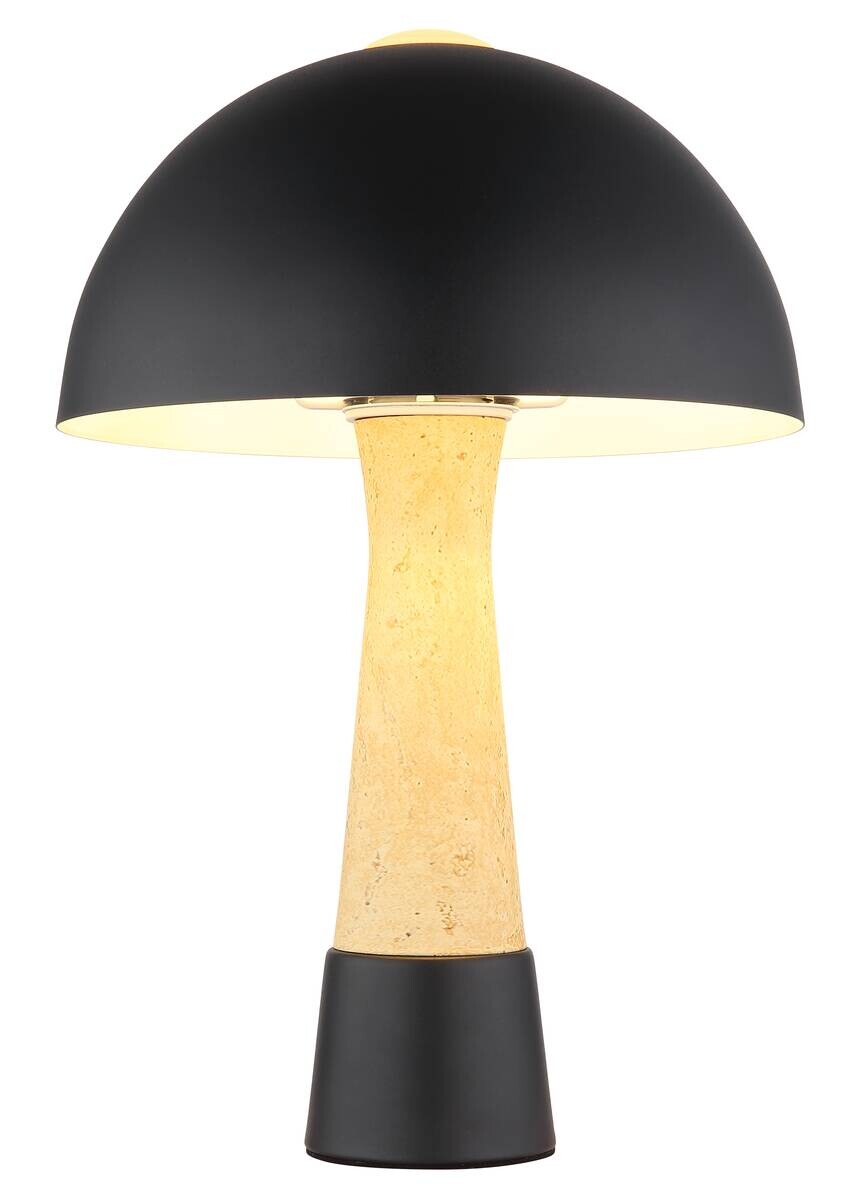 GLOBO Tischleuchte mattschwarz Metall H/D: ca. 36,5x25 cm E27 1 Brennstellen