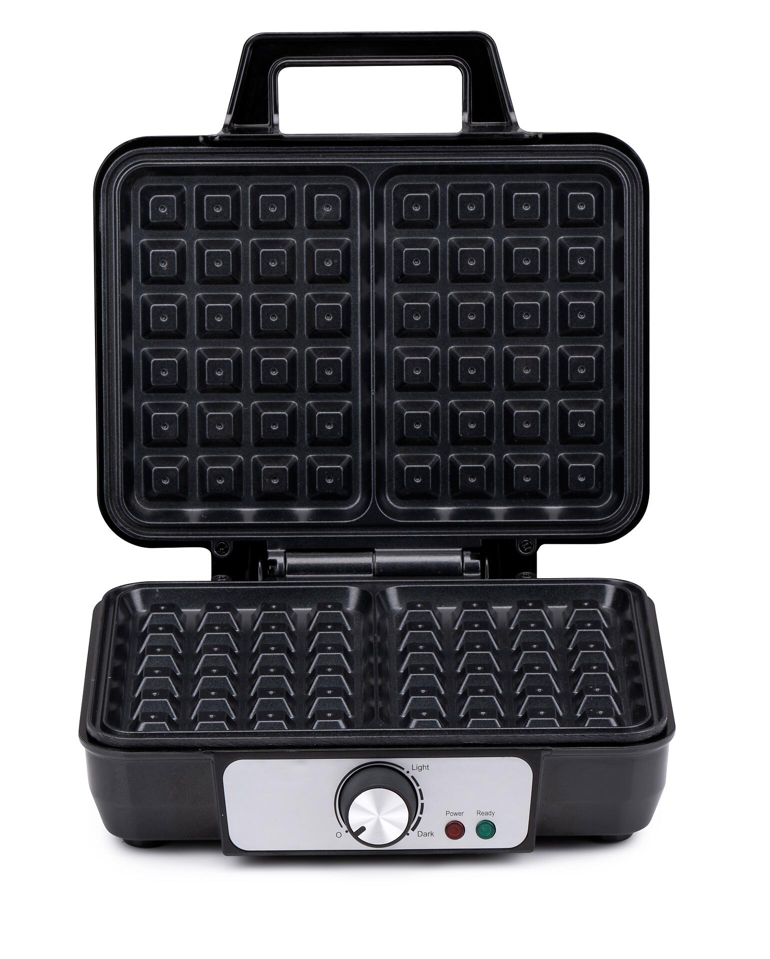 alpina Waffelautomat schwarz Alu B/H/L: ca. 24x10x24 cm