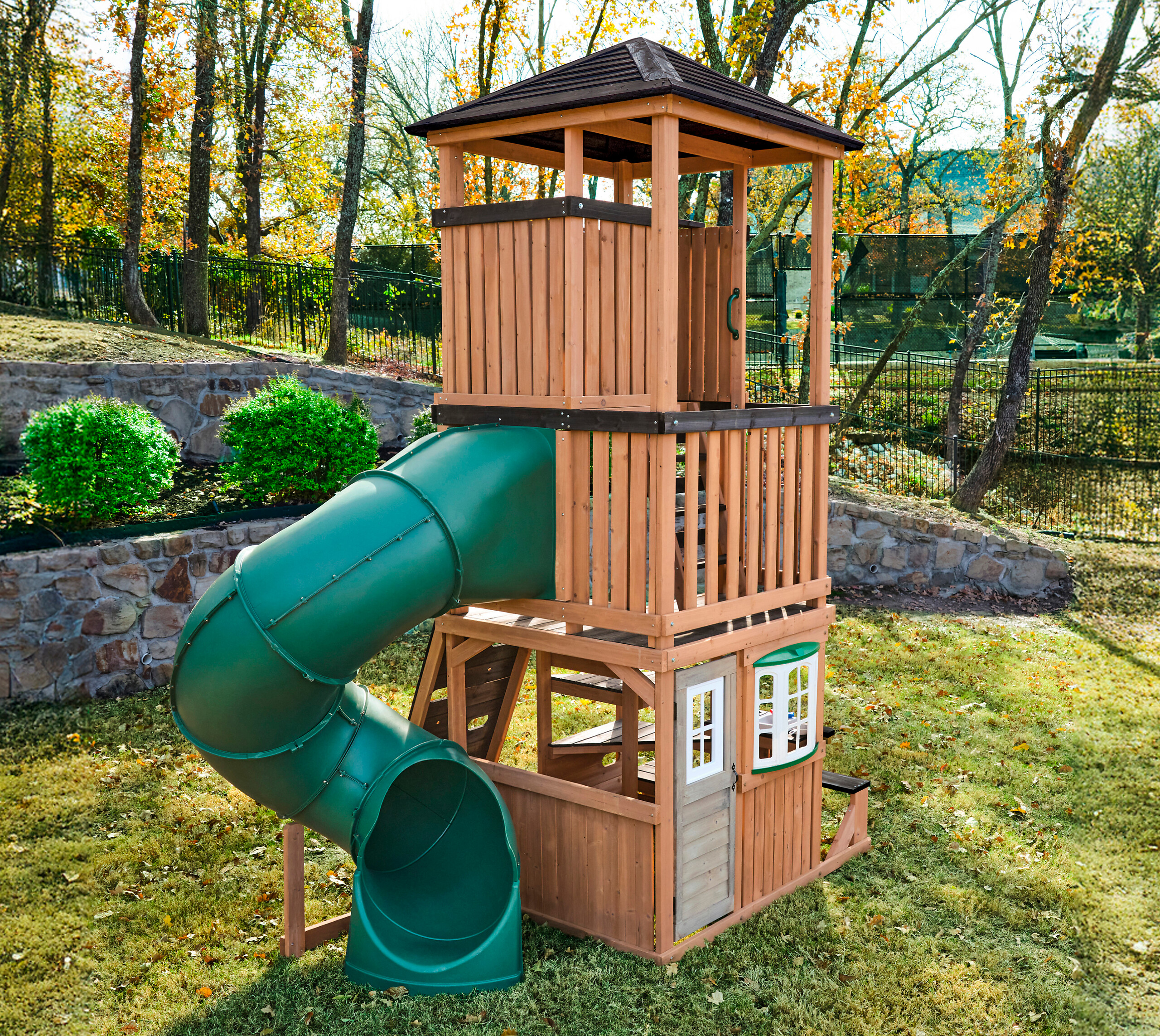 Zwerkules Spielturm Ramba natur B/H/L: ca. 295x380x195 cm