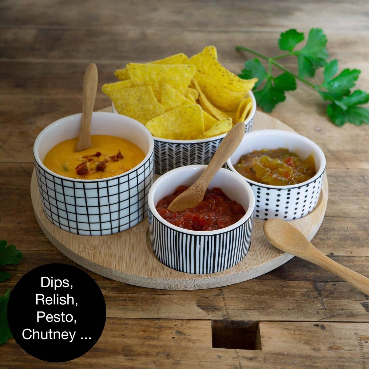 Moritz & Moritz Servierset weiß Keramik