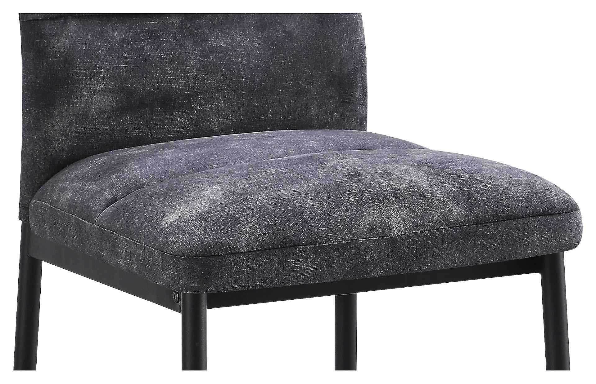 Stuhl Daniel anthrazit Microfaser B/H/T: ca. 45x94x60 cm