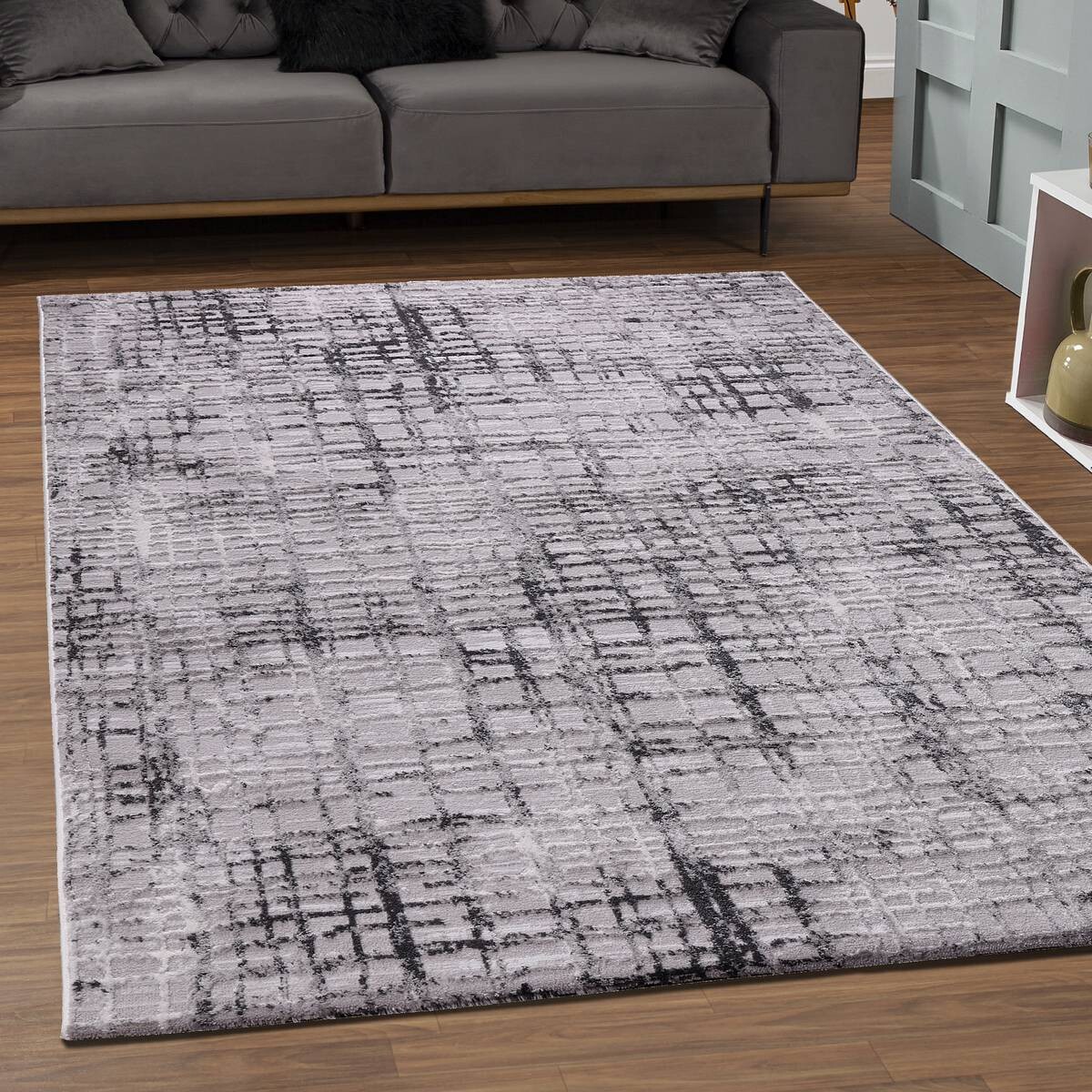 Sanat Teppich Evra hellgrau B/L: ca. 80x300 cm