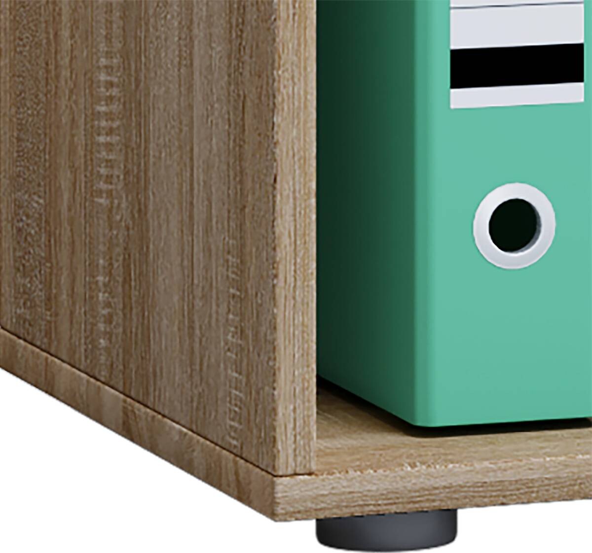 Regal Lona L ohne Türen Eiche Sonoma Nachbildung weiß B/H/T: ca. 70x74x37 cm