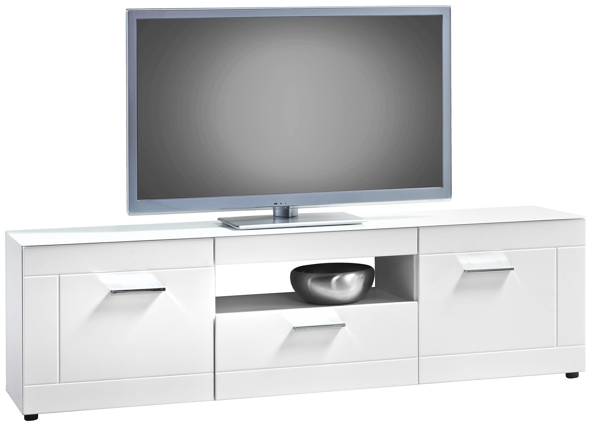 TV-Lowboard Atlanta weiß weiß Hochglanz B/H/T: ca. 168x49x40 cm