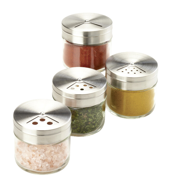 Metaltex Gewürzstreuer transparent Glas B/H/L: ca. 6,8x6,2x6,8 cm