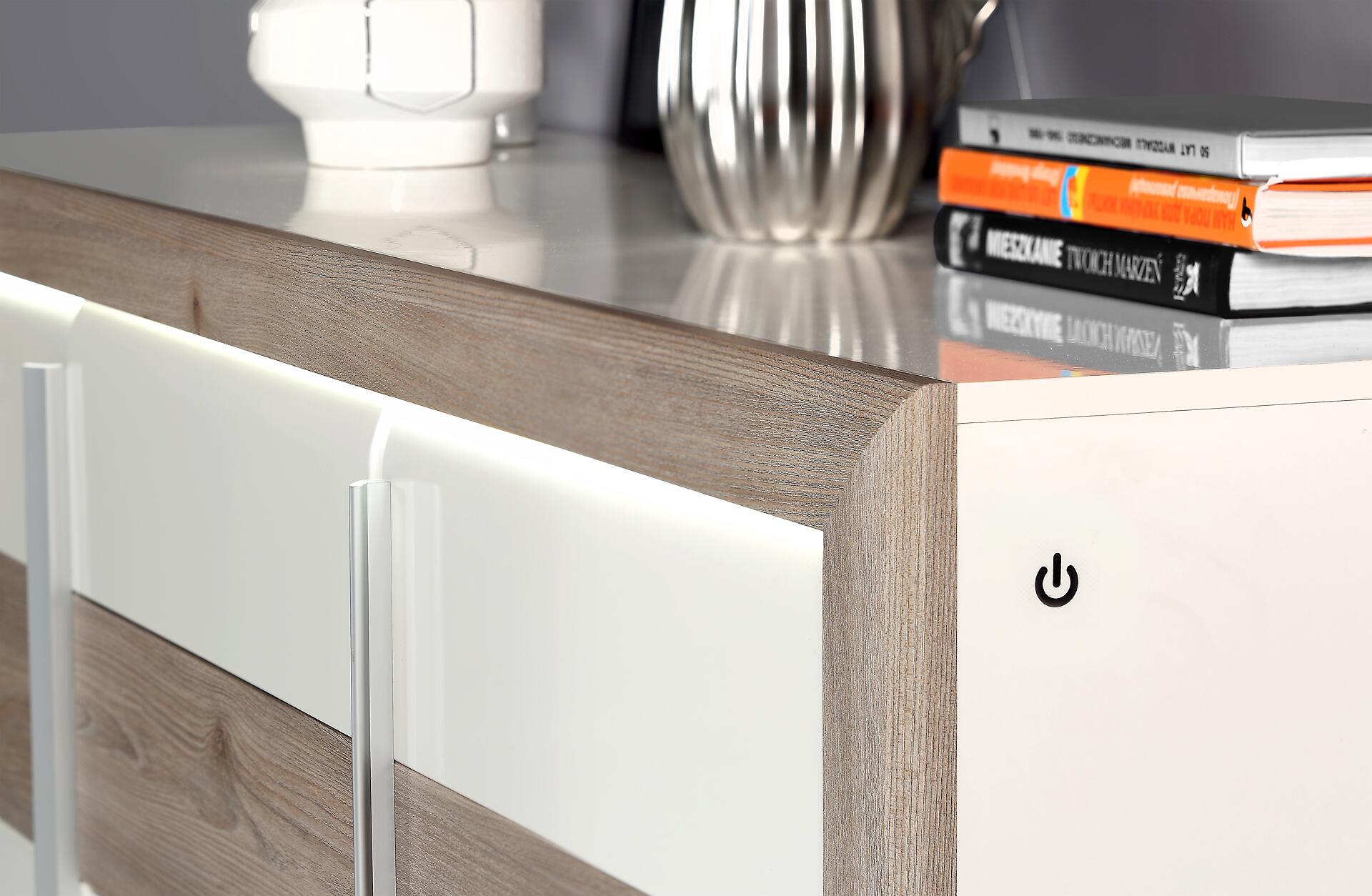 Standvitrine  B/H/T: ca. 73,3x197x53 cm