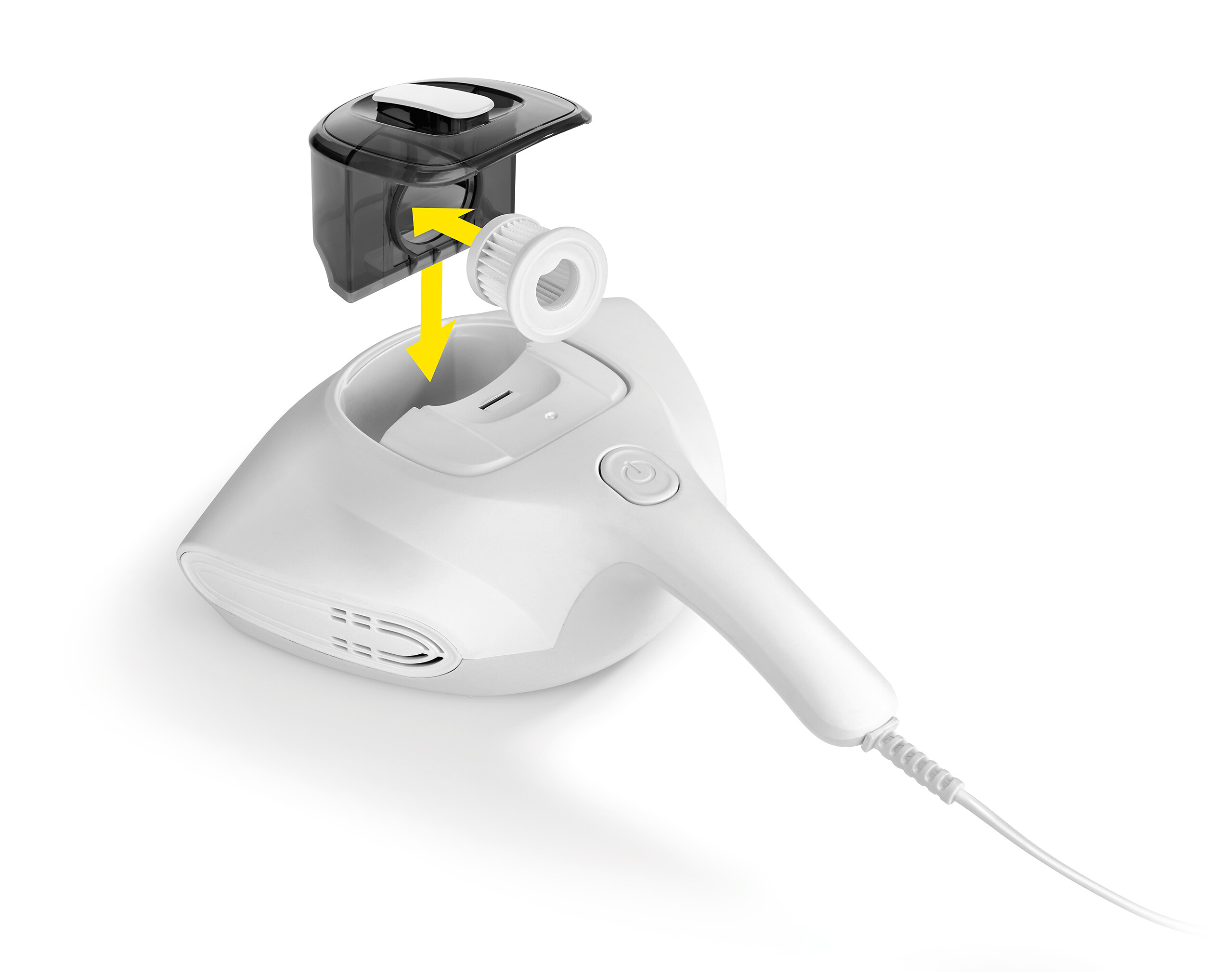 N8WERK Handstaubsauger weiß Kunststoff B/H/L: ca. 23x11x31 cm