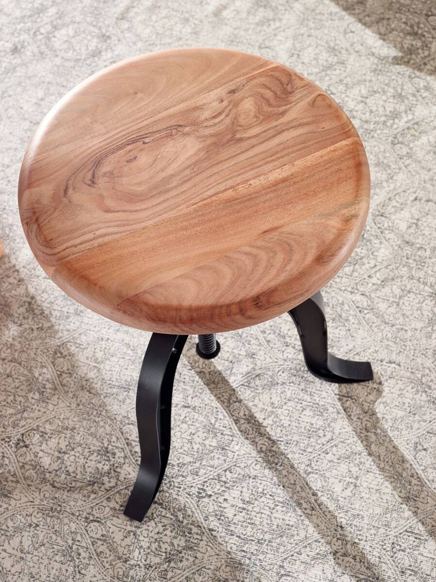 Hocker schwarz Holz B/H/T: ca. 39x48x39 cm