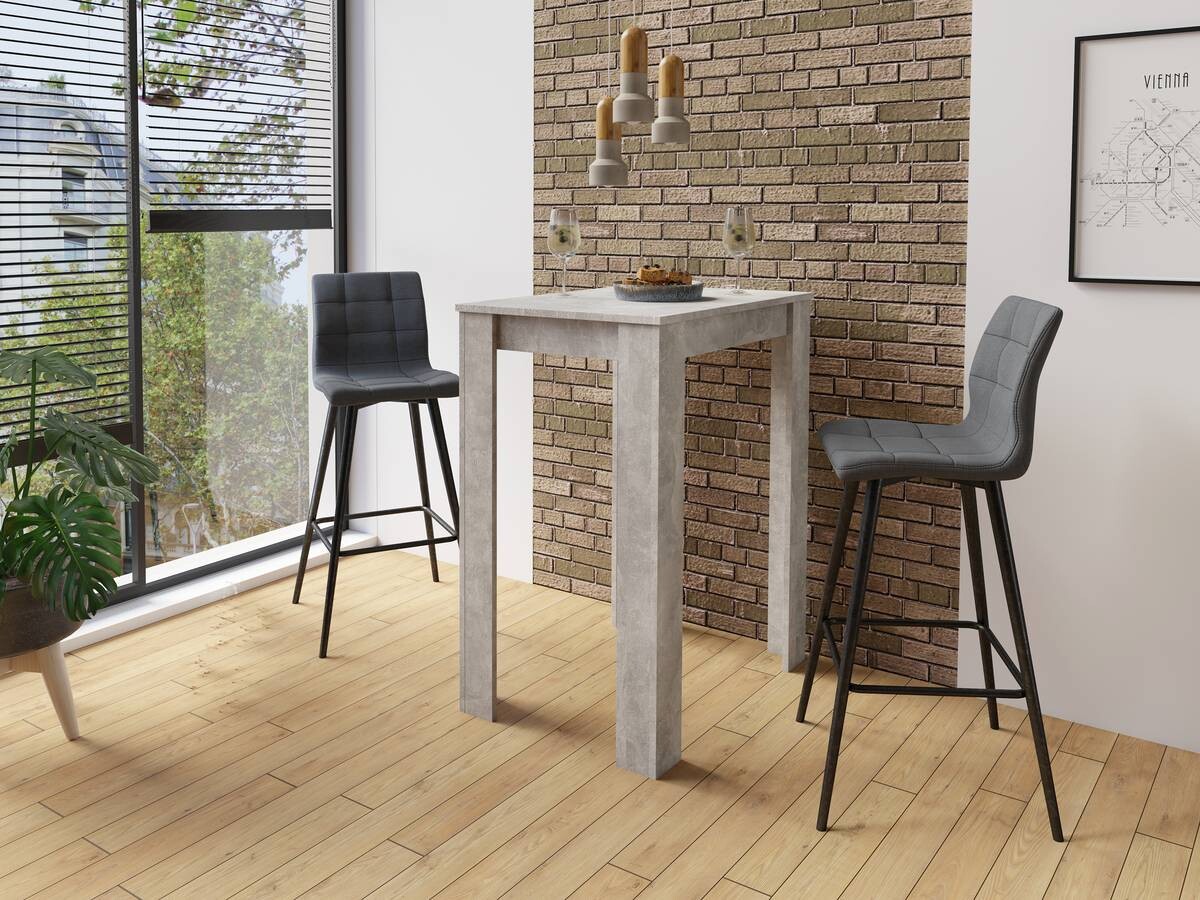 Barhocker SIMONE 2er-Set anthrazit Webstoff B/H/T: ca. 42x103x51 cm