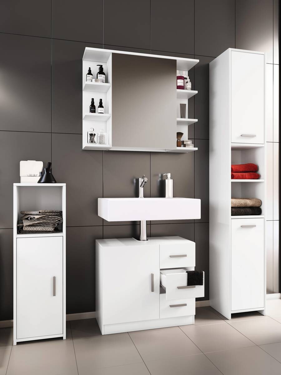 Badezimmer-Set Zalo weiß