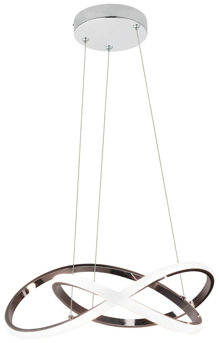 POCOline Pendelleuchte Dagmar Chrom klar Metall Acryl L/D: ca. 138x54 cm