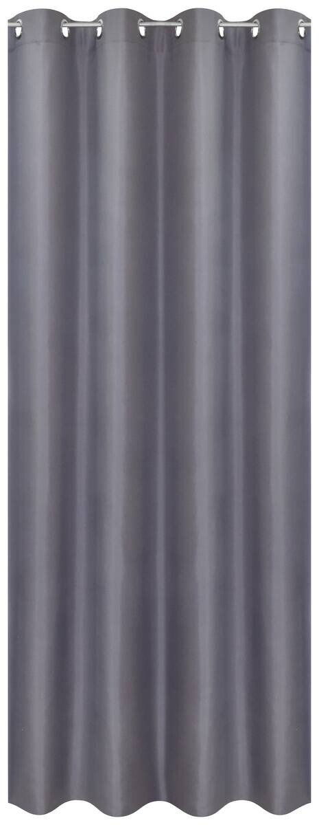 POCOline Ösenvorhang Barnaby grau B/L: ca. 140x235 cm