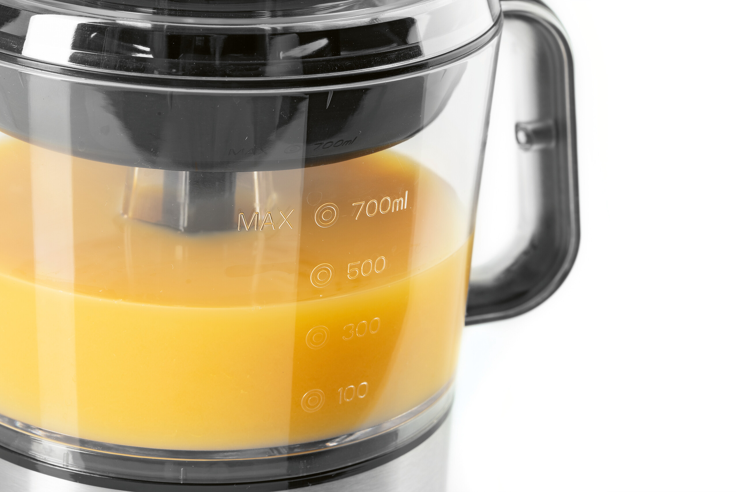 GOURMETmaxx Zitruspresse schwarz Kunststoff Edelstahl B/H/L: ca. 14x21x19 cm ca. 0,7 l