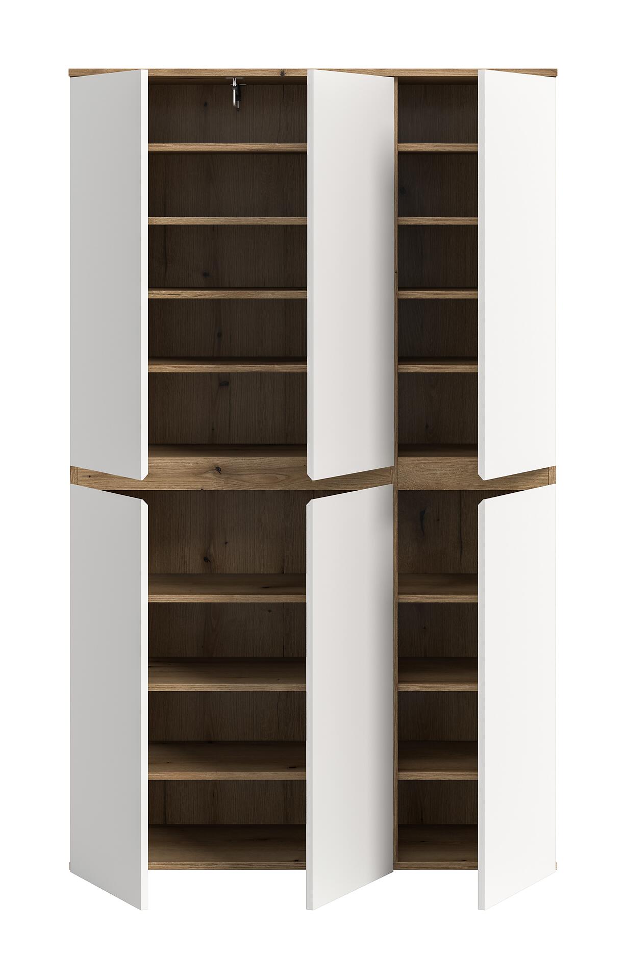 Schrank SCARPA Evoke Oak Nachbildung weiß B/H/T: ca. 105x175x37 cm