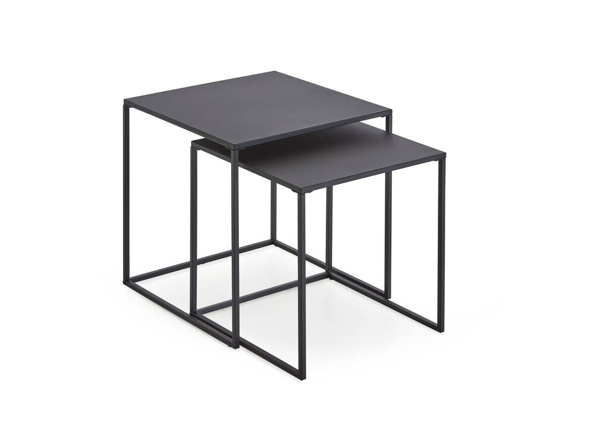 xonox.home Couchtisch 2er Set schwarz B/H/T: ca. 38x41x38 cm