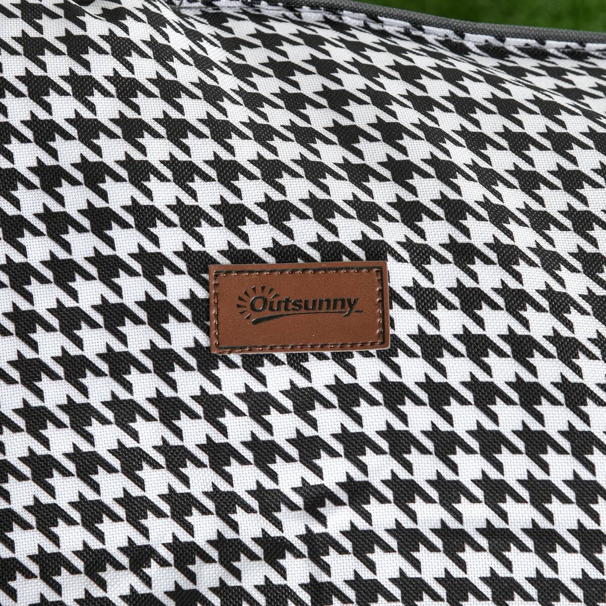 Outsunny Feldbett mit Tasche schwarz PVC B/H/L: ca. 186x48x68 cm