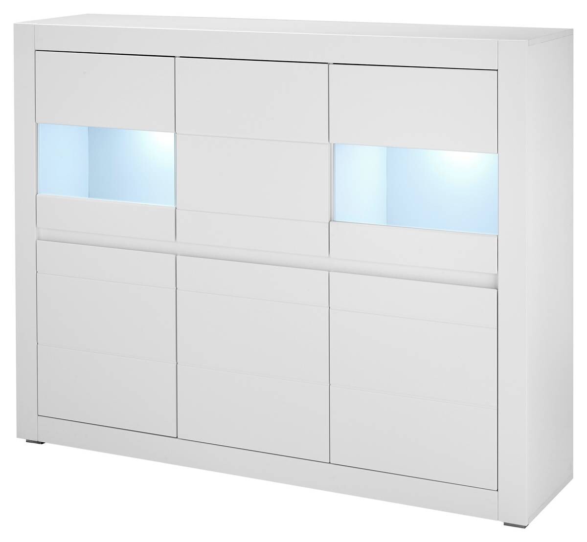 Highboard Chester weiß matt B/H/T: ca. 165x132x42 cm