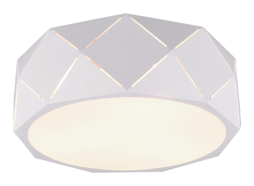 TRIO Deckenleuchte Zandor weiß Metall D: ca. 40 cm E27 3 Brennstellen