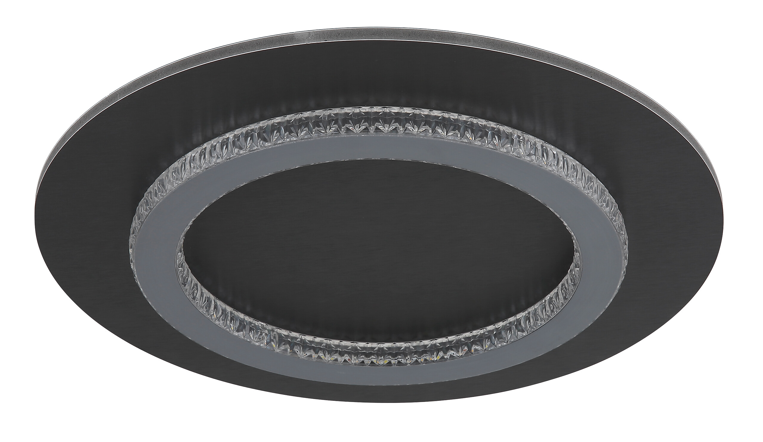 GLOBO LED-Deckenleuchte anthrazit hellgrau mattschwarz Kunststoff Metall H/D: ca. 5,5x35 cm 1 Brennstellen