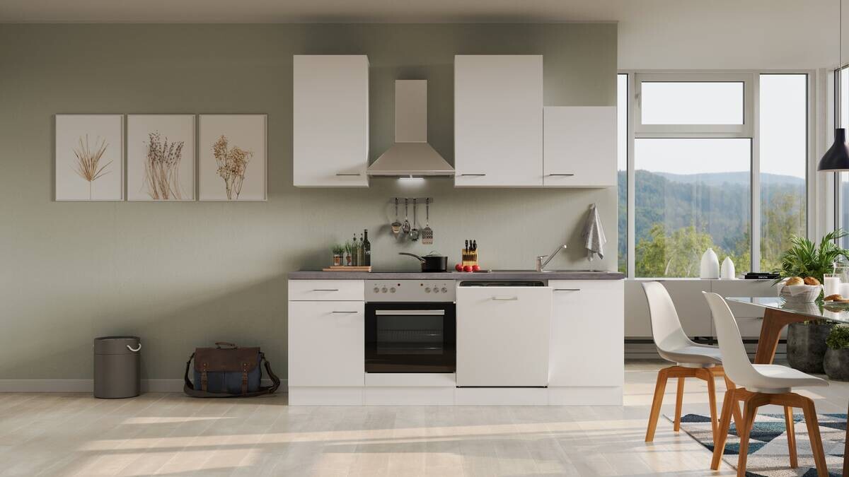 Küchenblock Vita weiß matt B/H/T: ca. 220x234x60 cm