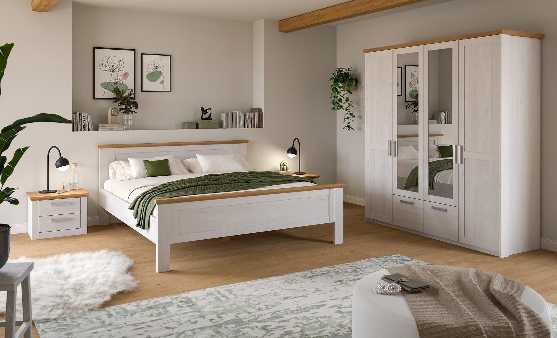 Bettanlage VERONA Sibiu Lärche Nachbildung Eiche Artisan Nachbildung