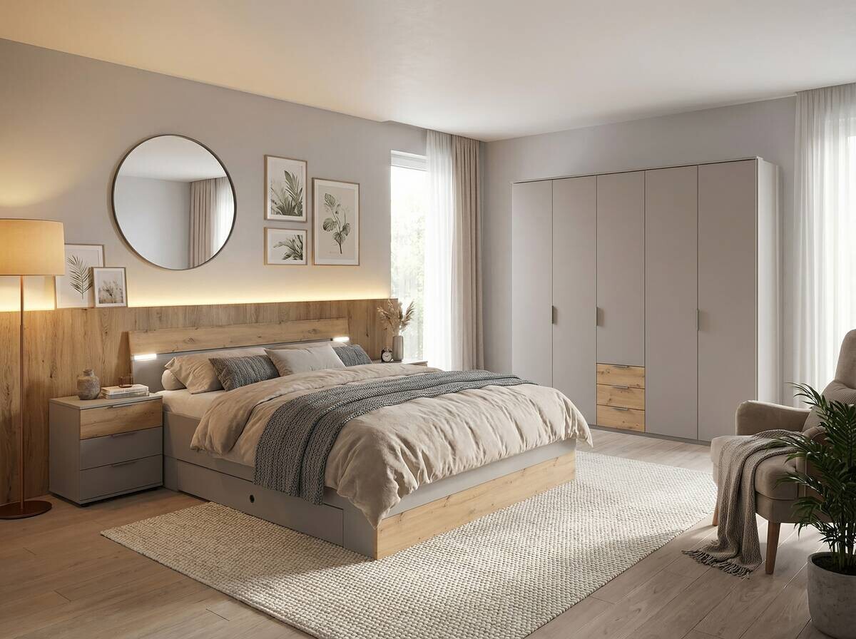 Bettschubkästen Paderborn Sahara grau B/H/T: ca. 141x20x61 cm Bettschubkästen Paderborn Sahara grau B/H/T: ca. 141x20x61 cm