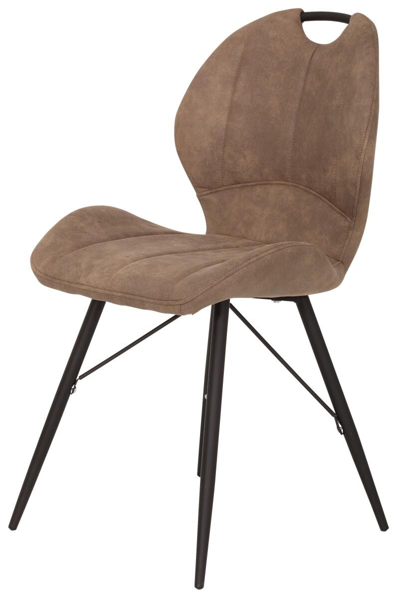 Stuhl Kate 4er Set schlamm Vintage Microfaser B/H/T: ca. 50x86x56 cm